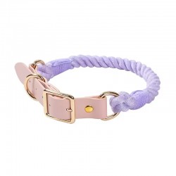 High-Quality Cotton Dog Leash with Stainless Steel Hook Woven Rope