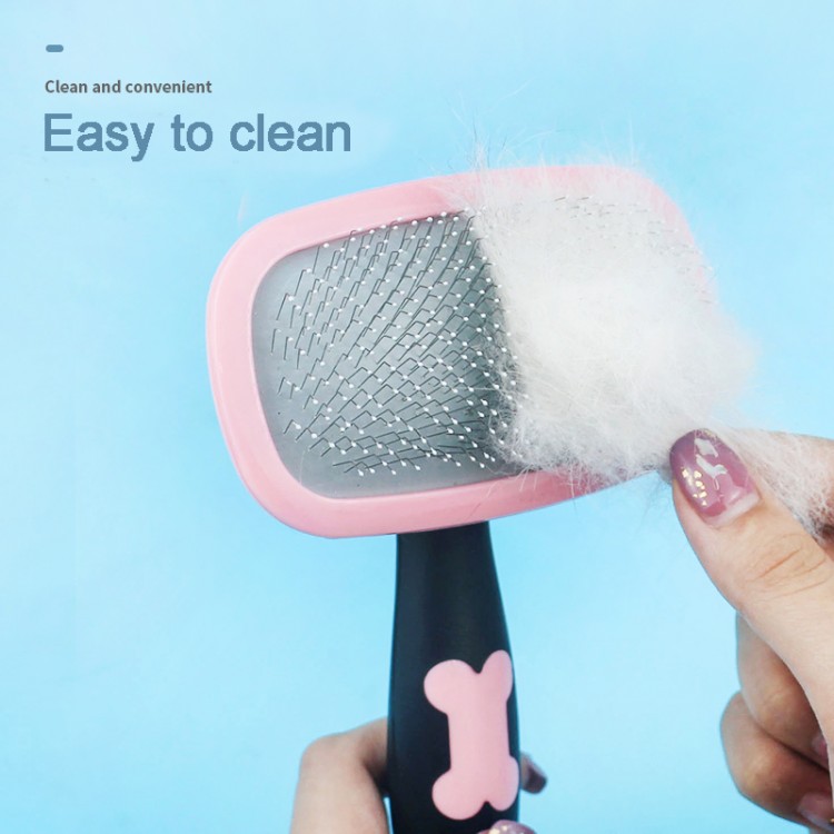 PETPAWJOY Pet Self Cleaning Slicker Brush Self Cleaning Dog Brush