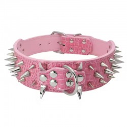 New Solid Pet Collar and Leash Set Vintage Pattern Leather Quick Release Dog Accessories