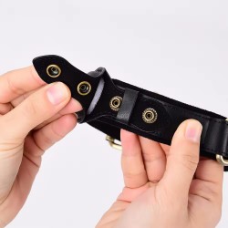 Pet Collar With airtag tracker Solid Pattern
