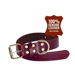 Wholesale Leather Dog Collar with Engraved Nameplate Personalized Soft Leather Dog Collar