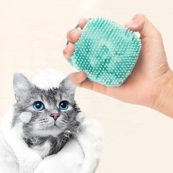 Dog Grooming Silicone Brush Shower Massage Shampoo Dispenser Brush Dog Grooming Brush Bath Brush