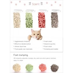 Bulk Tofu Cat Litter - Wholesale Extra Water Absorption Made of Eco-Friendly Material No Dust Tofu Cat Litter Sand