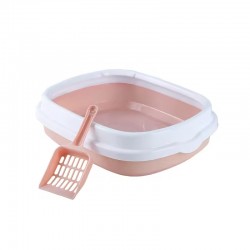 New Cat Litter Box - Wholesale Semi-Enclosed Cat Litter Box High Edge, Anti-Splash Design for Home & Patio Use