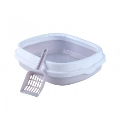 New Cat Litter Box - Wholesale Semi-Enclosed Cat Litter Box High Edge, Anti-Splash Design for Home & Patio Use