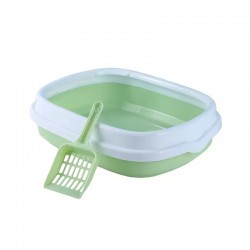 New Cat Litter Box - Wholesale Semi-Enclosed Cat Litter Box High Edge, Anti-Splash Design for Home & Patio Use