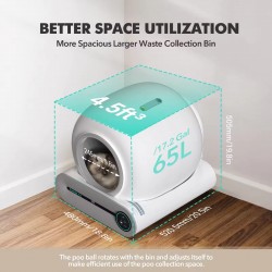 Automatic Cat Litter Box - Brand New Semi-Automatic Cat Toilet & Easy Cleaning System with Accessories for Maintenance