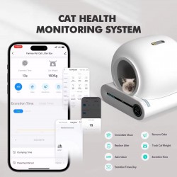Automatic Cat Litter Box - Brand New Semi-Automatic Cat Toilet & Easy Cleaning System with Accessories for Maintenance