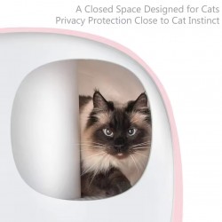 Automatic Cleaning Cat Toilet – Smart Enclosed Litter Box with Spacious Interior Design for Home
