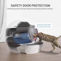 Smart Foldable Cat Toilet – Self-Cleaning Enclosed Litter Box with Odor Control & Premium Build
