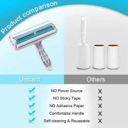 Portable Pet Hair Cleaner – Reusable Tool for Removing Pet Fur from Sofas, Carpets, Car Seats & Bedding