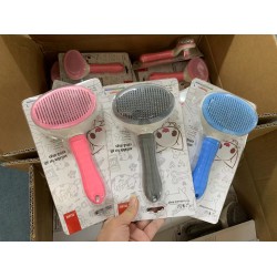 Custom Pet Self-Cleaning Brush Pet Hair Remover Brush for Dogs Cats Grooming Tools Pets Comb Dogs Accessories