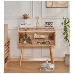 Custom Fish Equilibrium Natural Solid Wood Luxury Pet House