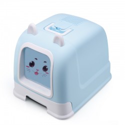 Self-cleaning Cat Litter Box Cat Cage Trap, Cat Toilet Training with Disposable Tray