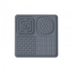 Durable Dog Lick Mat Large Licking Pad Sniffing Mat Silicone Dog Slow Feeder Food Mat with Spatula