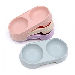 Double Pet Food Bowl