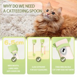 Cat Strip Squeeze Spoon Portable Pet Liquid Snack Spoon Dog Cat Strip Feeder Cat Snacks Accessories