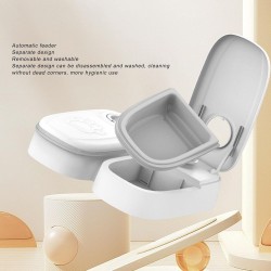Wholesale Pet Food Feeder Bottom Ice Pack Space Dry or Semi Moist Food Dishwasher Safe Automatic Pet Feeder