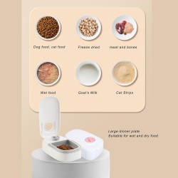 Wholesale Pet Food Feeder Bottom Ice Pack Space Dry or Semi Moist Food Dishwasher Safe Automatic Pet Feeder