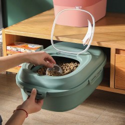 Collapsible Pet Food Container Bin Airtight Dogs Cats Food Storage Container Rice Storage Container Dog Treat Container