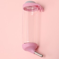 Hanging Dog Water Dispenser Drinker for Pets Can Be Raised and Lowered Drinking Water Feeding Cage Water Bottle