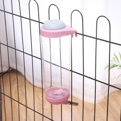 Hanging Dog Water Dispenser Drinker for Pets Can Be Raised and Lowered Drinking Water Feeding Cage Water Bottle