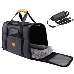 New Cat Travel Bag – Foldable Pet Outgoing Bag Breathable One Shoulder Portable Cat Bag Large Capacity