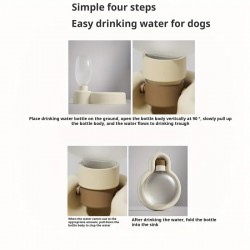 Portable Folding Feeding Bowl Drinking Bowl Pet Water Dispenser Feeder Dog Water Bottle