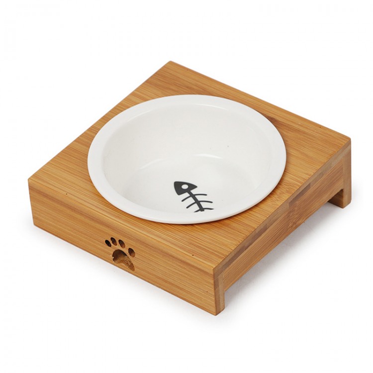 Bamboo Elevated Dog Bowl Bamboo Elevated Dog Bowl