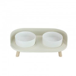 Double Pet Feeding Bowls