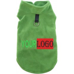 Custom Pet Winter Jacket Soft Comfortable Plaid Dog Fleece Vest Clothes for for Small Cat Medium Puppy Wearing