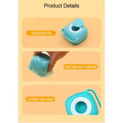 Silicone Puppy Grooming Brush Non-Slip & Skin-Friendly Brush