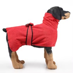 Soft Dog Bathrobe Towel – Quick-Dry for Small to Large Dogs