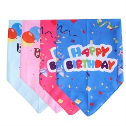 Custom Pet Birthday Scarfs Bandana Scarfs for Party Dog Bibs