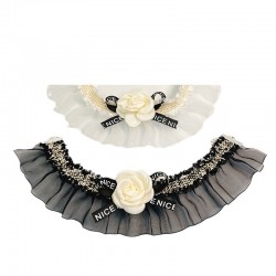 Flower Bow Cat Collar