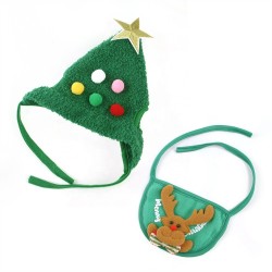 Santa Dog Costume Hats Christmas Holiday Party Dressing up Clothing Dog Toy Christmas Dog Clothes
