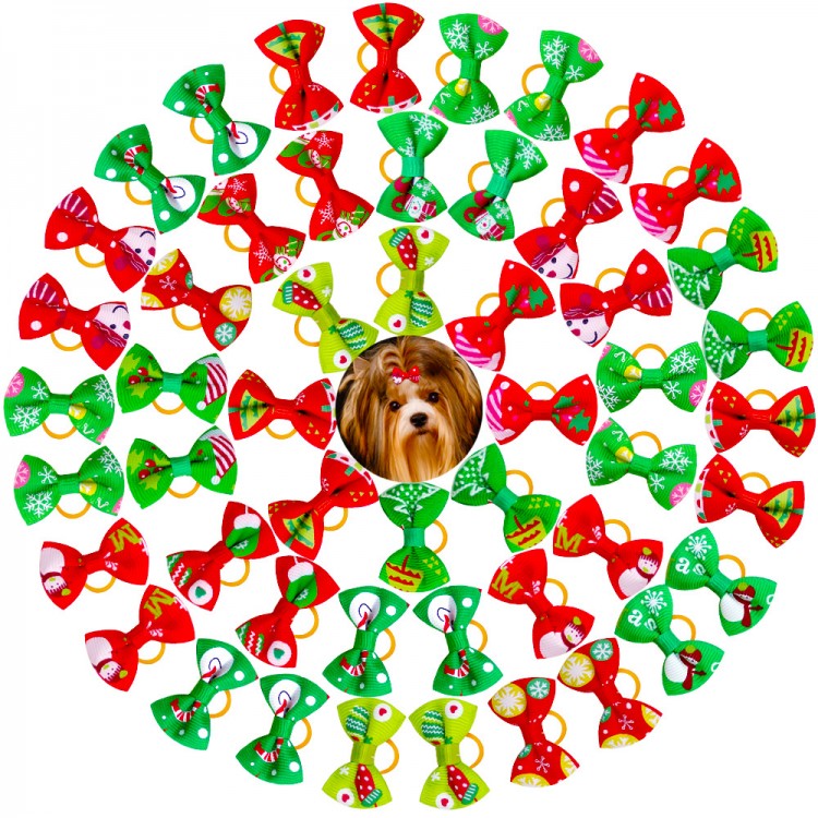 Floral Dog Hair Bow