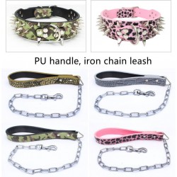 Solid Pet Collar With Vintage Pattern for Dog Collar
