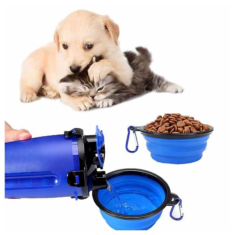 Leak-Proof Dog Water Bottle Dual Pet Feeder Best Pet Travel Water Bottle for Walking and Travel Leak-Proof Dog Water Bottle Dual Pet Feeder Best Pet Travel Water Bottle for Walking and Travel