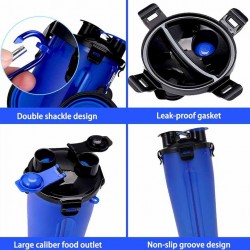 Leak-Proof Dog Water Bottle Dual Pet Feeder Best Pet Travel Water Bottle for Walking and Travel