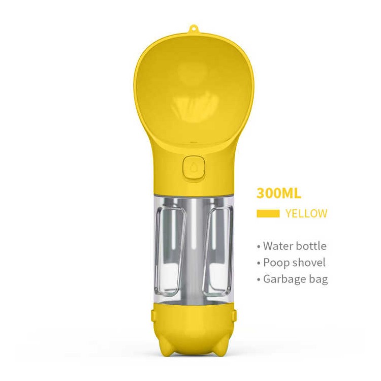 4-in-1 Dog Water Bottle Travel Dispenser with Food Container & Bowl 4-in-1 Dog Water Bottle Travel Dispenser with Food Container & Bowl