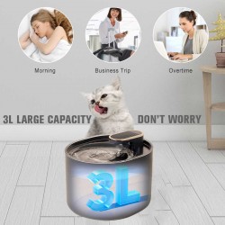 Automatic Pet Water Dispenser for Cats and Dogs Stainless Steel Large Water Dispenser