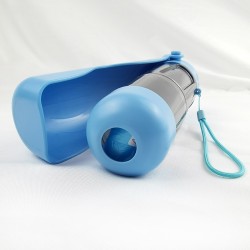 Custom Plastic Food Bowl Small Rounded Automatic Cat Dog Water Food Drinking Bottle Portable Pets Bowl Feeder