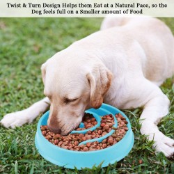 Custom Feeding Plastic Bowls for Dogs Cat Slow Feeder Bowl Pet Slow Feeder Bowl