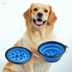 Custom Pet Food Container and Foldable Food Feeder Dog Bowl