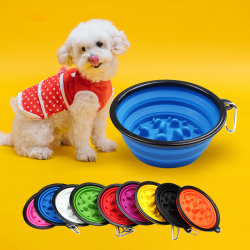 Custom Pet Food Container and Foldable Food Feeder Dog Bowl