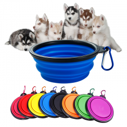 Custom Pet Food Container and Foldable Food Feeder Dog Bowl
