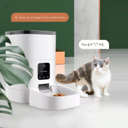 Custom Cats Food Feeder and New Automatic Cat Dog Steel Bowl
