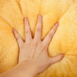 Custom Donut Pet Bed Round Fleece Cave With PP Material