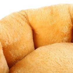 Custom Donut Pet Bed Round Fleece Cave With PP Material